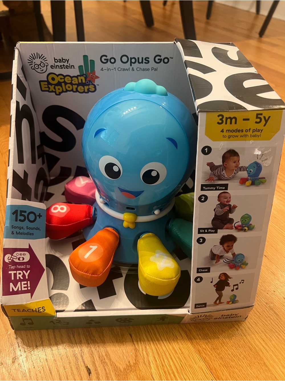 Baby Einstein Go Opus Go Ocean Explorers Interactive Blue Octopus Toy